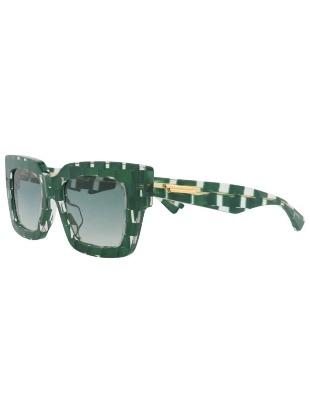 New Bottega Veneta Women's Sunglasses Square Rectangle Recycled Acetate Frame